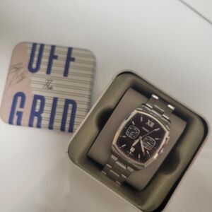 Fossil Silver and Black Men's Watch